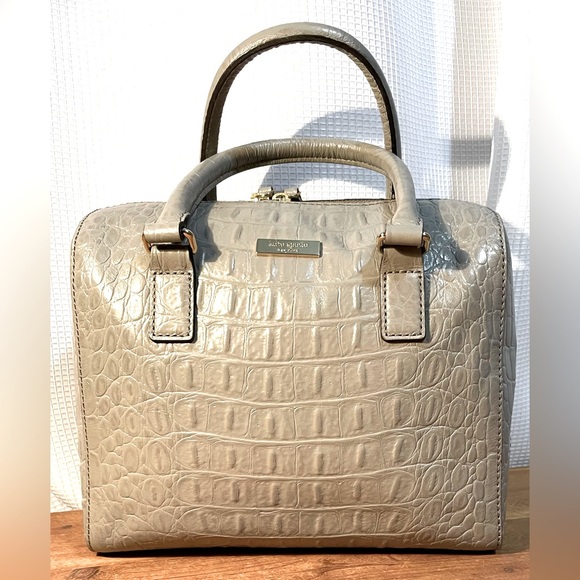 kate spade Handbags - Kate Spade Rialto Place Alessa grey croc handbag